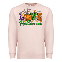 Pale Pink love halloween Premium Sweatshirt - Artiststas