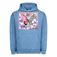 Pigment Pebble Blue bible verse Urban Hoodie - MaliasSmallBusiness