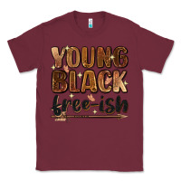 Burgundy young black free ish Classic Tee - Zillion Design Studio