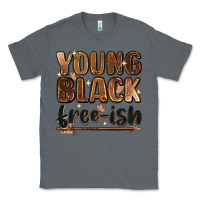 Charcoal Heather young black free ish Classic Tee - Zillion Design Studio