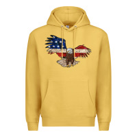 Antique Gold 4th july eagle Premium Hoodie - MaliasSmallBusiness