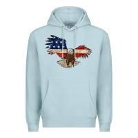 Blue Mist 4th july eagle Premium Hoodie - MaliasSmallBusiness