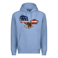 Colony Blue 4th july eagle Premium Hoodie - MaliasSmallBusiness