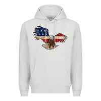 Dove Grey 4th july eagle Premium Hoodie - MaliasSmallBusiness