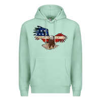 Seafoam 4th july eagle Premium Hoodie - MaliasSmallBusiness
