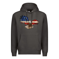 Smoke 4th july eagle Premium Hoodie - MaliasSmallBusiness