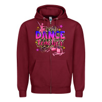 Burgundy dance teacher Zipper Hoodie - Zillion Design Studio