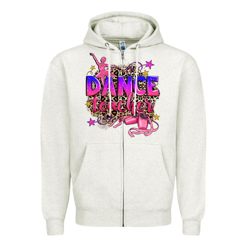 Dance Teacher Zipper Hoodie by Zillion Design Studio | Teevron