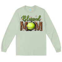 Matcha blessed mom with tennis and daisy Long Sleeve Tee - texasbilliewilder