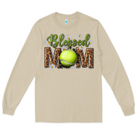 Mushroom blessed mom with tennis and daisy Long Sleeve Tee - texasbilliewilder
