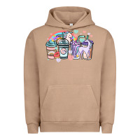 Pigment Burro unicorn coffee cups Urban Hoodie - NancyCooperArtShop