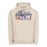 Pigment French Oak unicorn coffee cups Urban Hoodie - NancyCooperArtShop