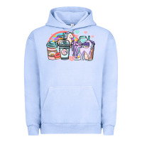 Pigment Grape Ice unicorn coffee cups Urban Hoodie - NancyCooperArtShop