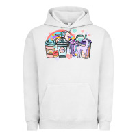 Pigment Lunar Rock unicorn coffee cups Urban Hoodie - NancyCooperArtShop