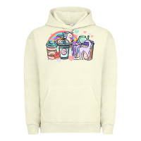 Pigment Pistachio unicorn coffee cups Urban Hoodie - NancyCooperArtShop