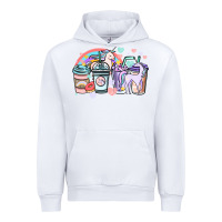 White unicorn coffee cups Urban Hoodie - NancyCooperArtShop