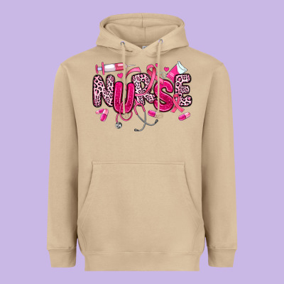 Breast Cancer Nurse Heavyweight Hoodie Designed By Jahusdesignshop