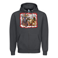 Smoke christmas goats Zipper Hoodie - RanaPortraitStore