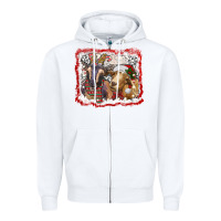 White christmas goats Zipper Hoodie - RanaPortraitStore
