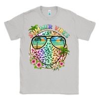 Moon Dust summer vibes with smile face and leopard Classic Tee - texasbilliewilder