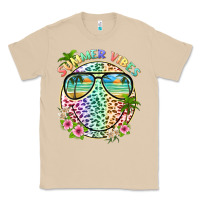 Mushroom summer vibes with smile face and leopard Classic Tee - texasbilliewilder