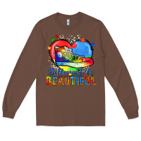 Chestnut different is beautiful Long Sleeve Tee - Zillion Design Studio