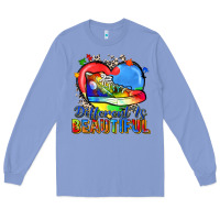Colony Blue different is beautiful Long Sleeve Tee - Zillion Design Studio