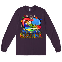 Plum different is beautiful Long Sleeve Tee - Zillion Design Studio