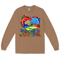 Toasted Coconut different is beautiful Long Sleeve Tee - Zillion Design Studio