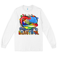 White different is beautiful Long Sleeve Tee - Zillion Design Studio