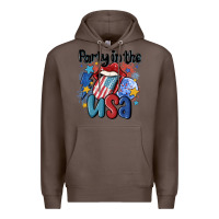 Coffee party in the usa Premium Hoodie - MaliasSmallBusiness