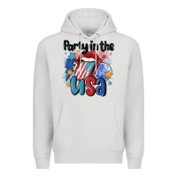 Dove Grey party in the usa Premium Hoodie - MaliasSmallBusiness