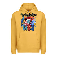 Mustard party in the usa Premium Hoodie - MaliasSmallBusiness