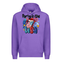 Purple party in the usa Premium Hoodie - MaliasSmallBusiness