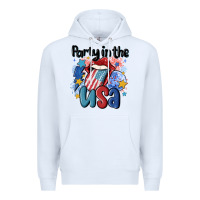 White party in the usa Premium Hoodie - MaliasSmallBusiness