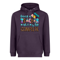 Plum being a teacher makes my life complate Heavyweight Hoodie - AdoDesignShop