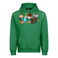 Emerald western coffee cups Urban Hoodie - NancyCooperArtShop