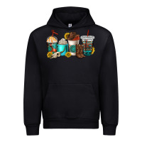 Foreset Green western coffee cups Urban Hoodie - NancyCooperArtShop