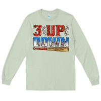 Matcha 3 up 3 down baseball Long Sleeve Tee - texasbilliewilder