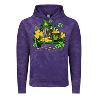 Cloud Purple st patricks truck and gnome Vintage Hoodie - AdoDesignShop