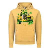 Vintage Mustard st patricks truck and gnome Vintage Hoodie - AdoDesignShop
