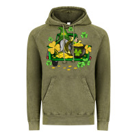 Vintage Olive st patricks truck and gnome Vintage Hoodie - AdoDesignShop