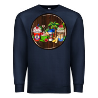 Navy dominican republic coasters Premium Sweatshirt - AdoDesignShop