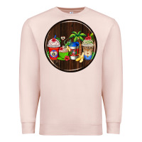 Pale Pink dominican republic coasters Premium Sweatshirt - AdoDesignShop