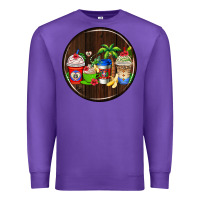 Purple dominican republic coasters Premium Sweatshirt - AdoDesignShop