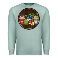 Seafoam dominican republic coasters Premium Sweatshirt - AdoDesignShop