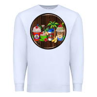 White dominican republic coasters Premium Sweatshirt - AdoDesignShop