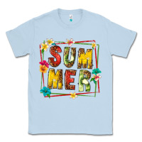 Dusty Blue summer with fruit Classic Tee - texasbilliewilder