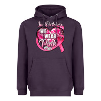 Plum in october we wear pink heart Heavyweight Hoodie - JahusDesignShop