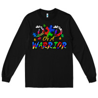 Black dad of a warrior Long Sleeve Tee - Zillion Design Studio